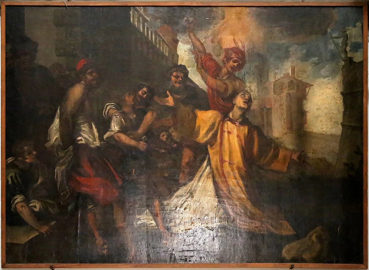 Lapidazione di santo Stefano - Cappella Pandolfini, Firenze
